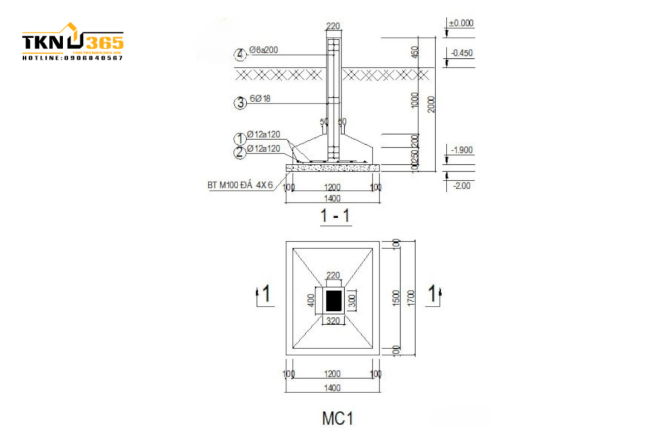 Cấu tạo của móng