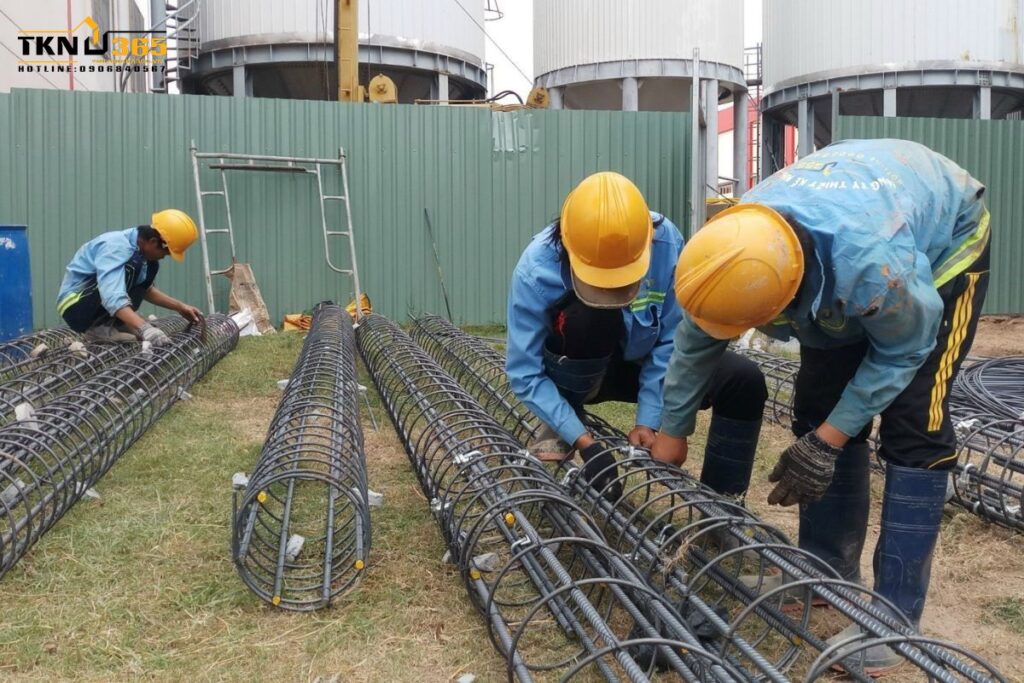 Một cọc khoan nhồi được cấu tạo từ rất nhiều thành phần.