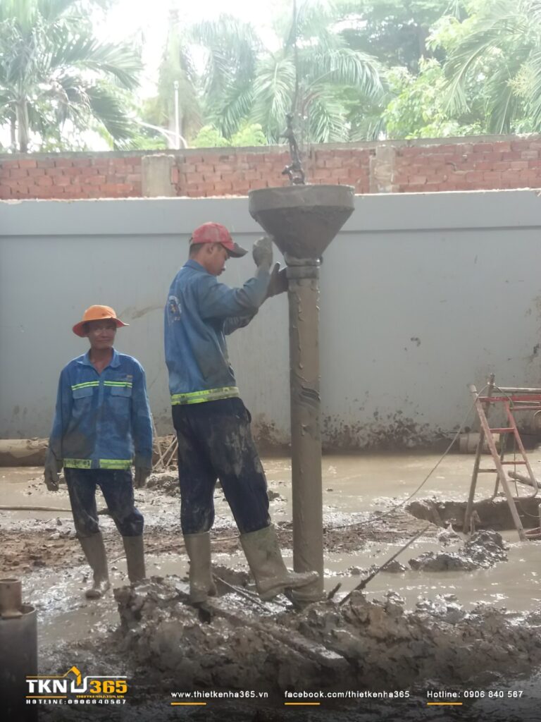 Biện pháp thi công móng nhà liền kề 4