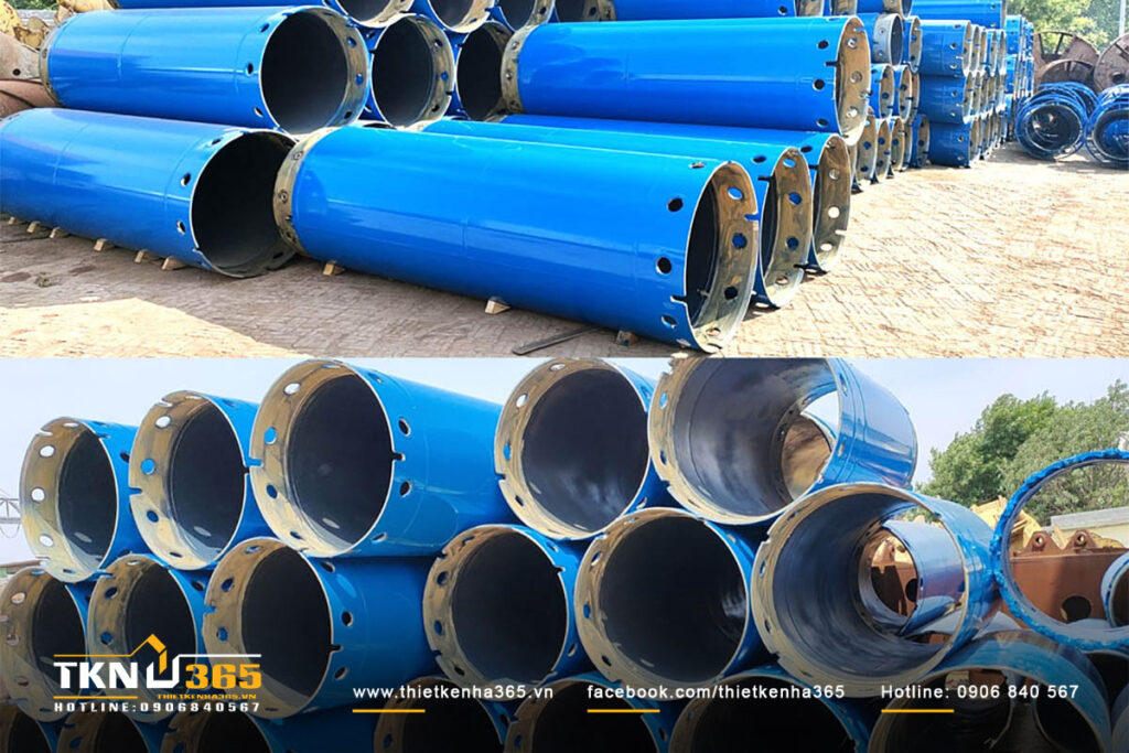 Việc sử dụng ống vách là giải pháp an toàn, nhất là khi thi công ở những công trình gần sông hồ hoặc trên nền đất kém ổn định.