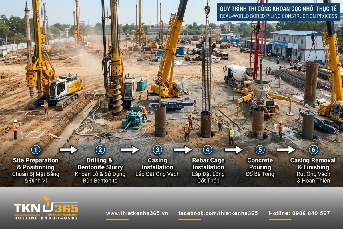 Thi công cọc khoan nhồi TPHCM