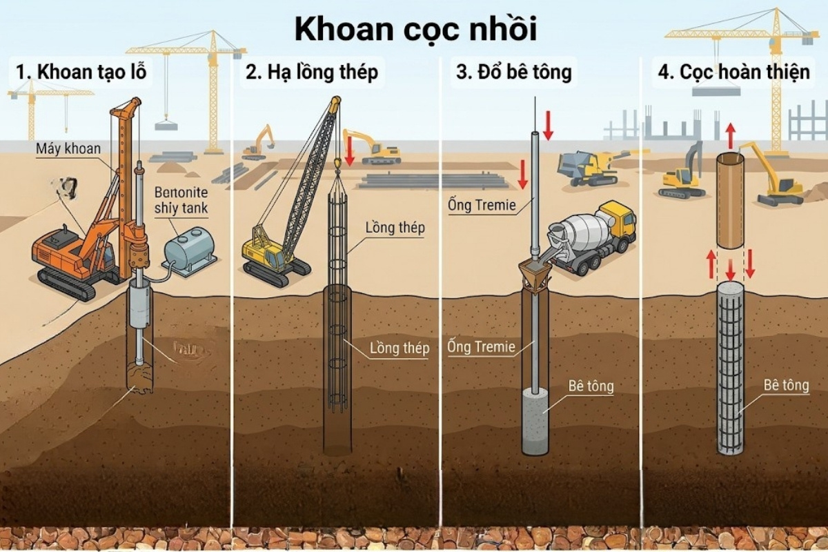 dịch vụ thi công cọc khoan nhồi TPHCM