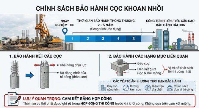 chính sách bảo hành khoan cọc nhồi